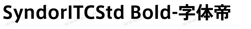 SyndorITCStd Bold字体转换